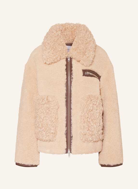 STAND STUDIO Teddyfell-Jacke JOANN BEIGE