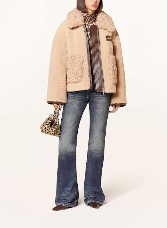 STAND STUDIO Teddyfell-Jacke JOANN BEIGE