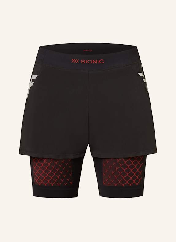 X-BIONIC 2-in-1 running shorts TWYCE® RACE BLACK