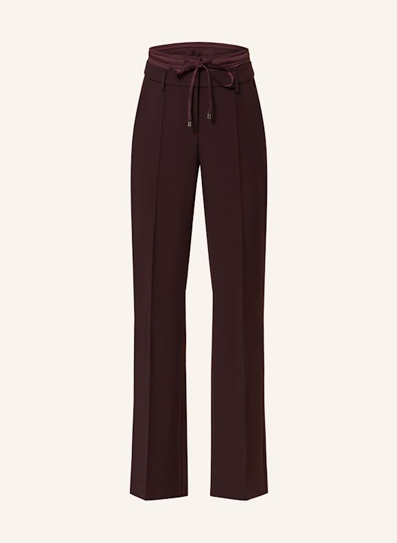 CAMBIO Wide leg trousers FAWN DARK PURPLE