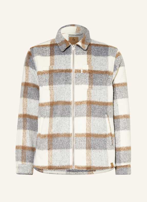 COLOURS & SONS Overshirt GRAY/ ECRU/ BEIGE