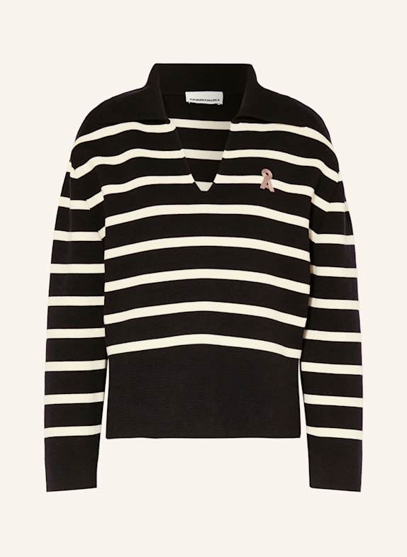 ARMEDANGELS Pullover FREJIAAS SCHWARZ/ ECRU