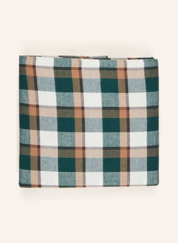 GANT HOME Bettbezug DUNKELGRÜN / BRAUN / WEISS