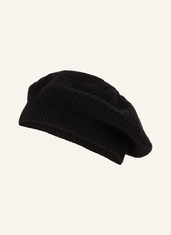 S.MARLON Strickmütze aus Cashmere SCHWARZ