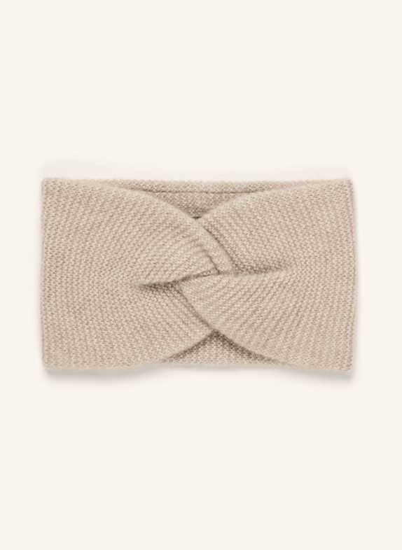 S.MARLON Stirnband aus Cashmere HELLBRAUN