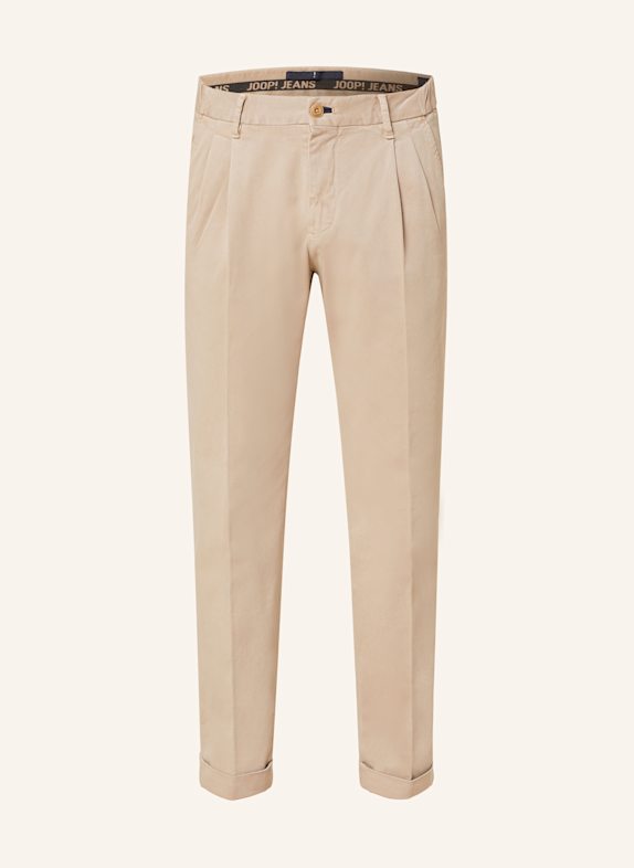 JOOP! JEANS Chinosy LAYNE loose fit BEŻOWY