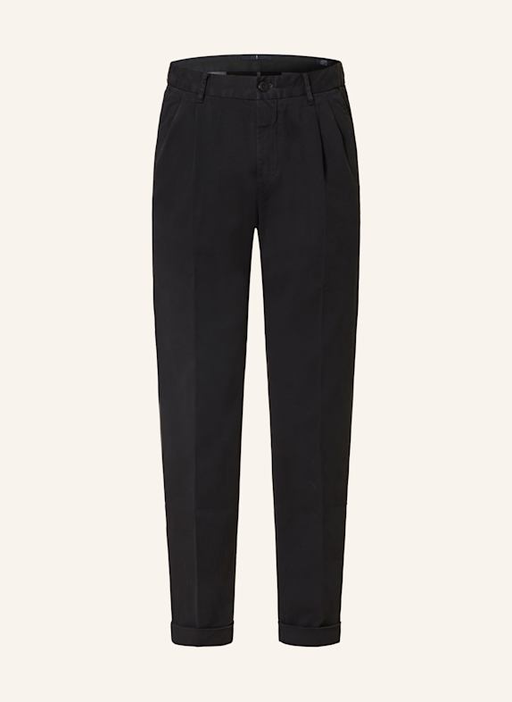 JOOP! JEANS Chinosy LAYNE loose fit CZARNY