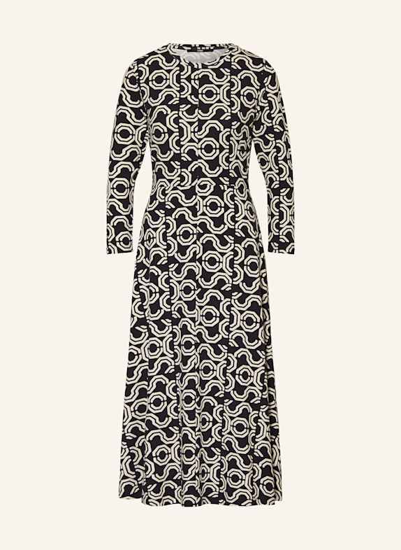 LANIUS Jersey dress with 3/4 sleeves BLACK/ WHITE