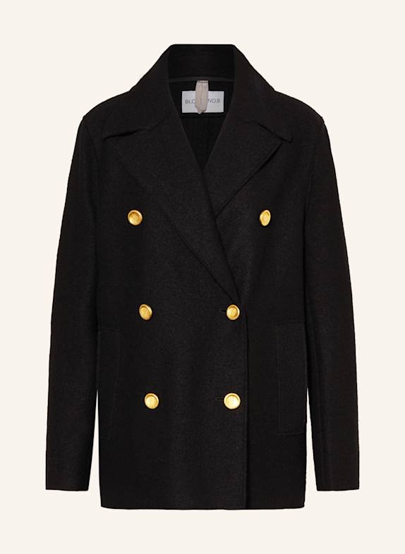 BLONDE No.8 KIM pea coat BLACK