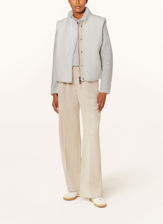 No.1 Como Teddyfell-Weste CREME