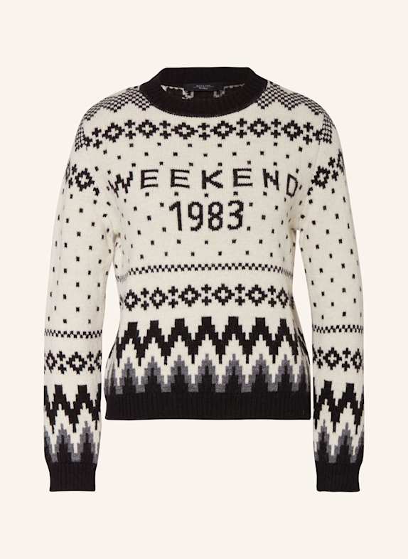 WEEKEND Max Mara Pullover PARIDE SCHWARZ/ WEISS