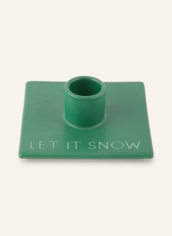 DESIGN LETTERS Kerzenhalter XMAS STORIES DUNKELGRÜN