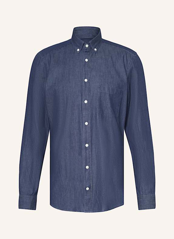 STROKESMAN'S Shirt regular fit in denim look DARK BLUE