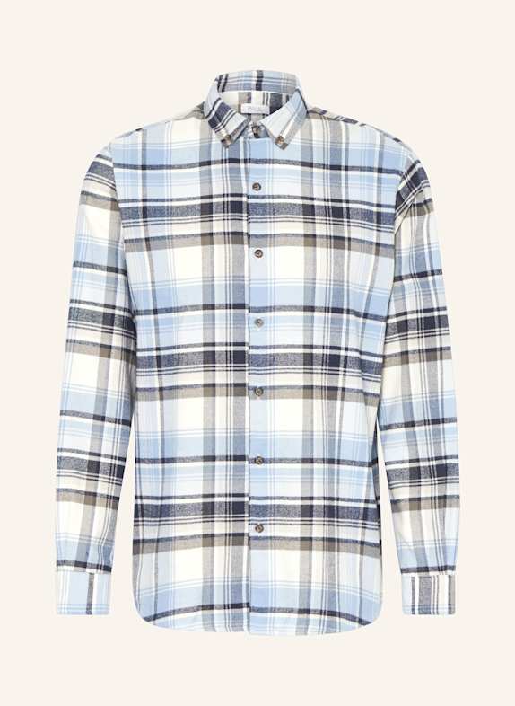 PAUL Flanellhemd ODIN Comfort Fit HELLBLAU/ CREME/ GRAU