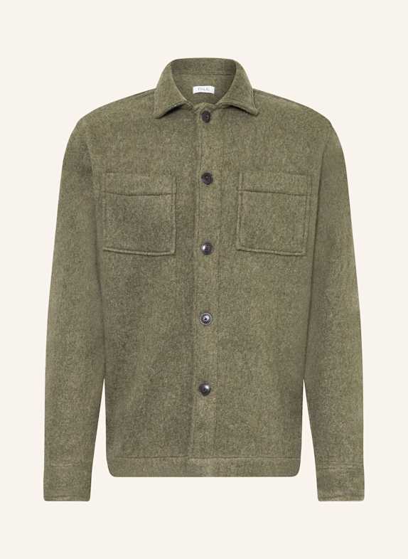 PAUL Flannel overshirt OLIVE