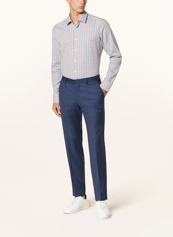 PAUL Overhemd Slim Fit ORANJE / LICHTBLAUW / WIT