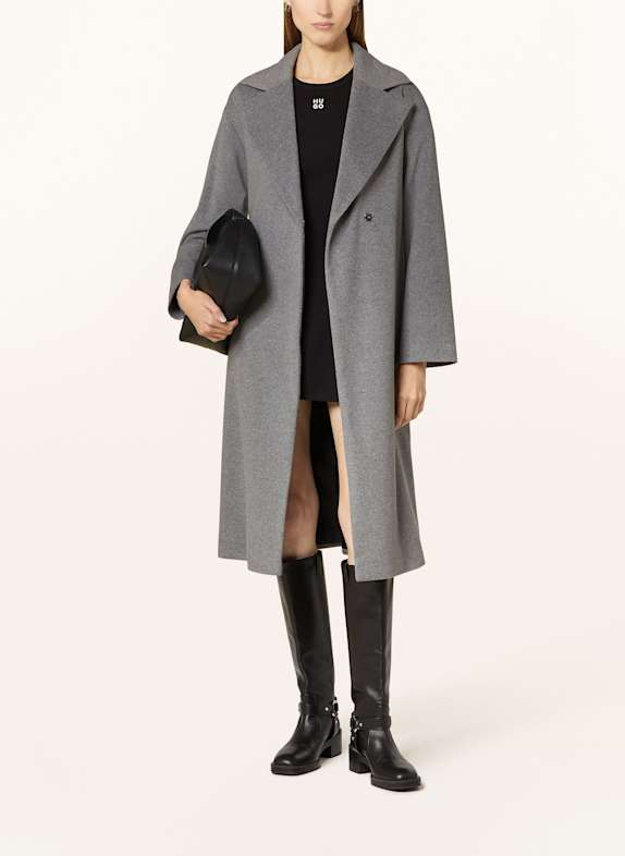 HUGO Coat MABELLINA DARK GRAY