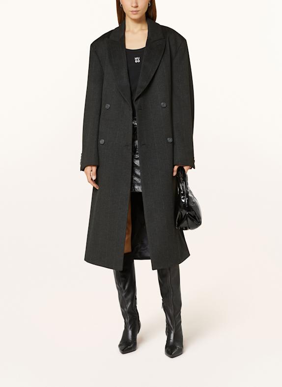 HUGO MENCI coat BLACK