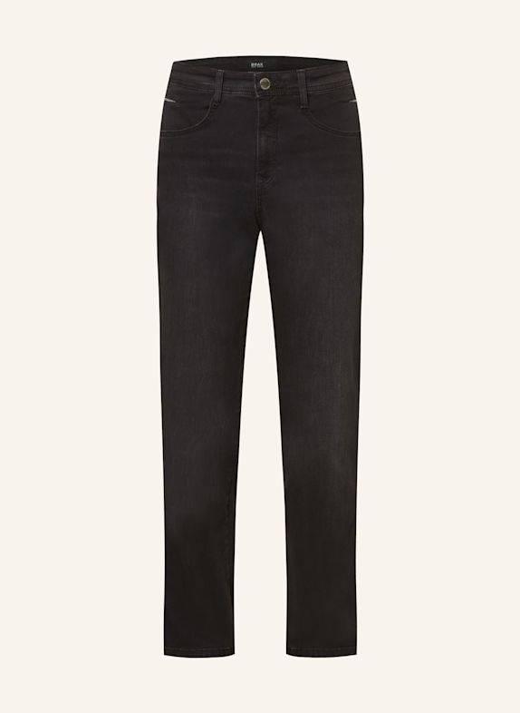 BRAX Mom Jeans CAROLA mit Schmucksteinen 05 USED DARK GREY
