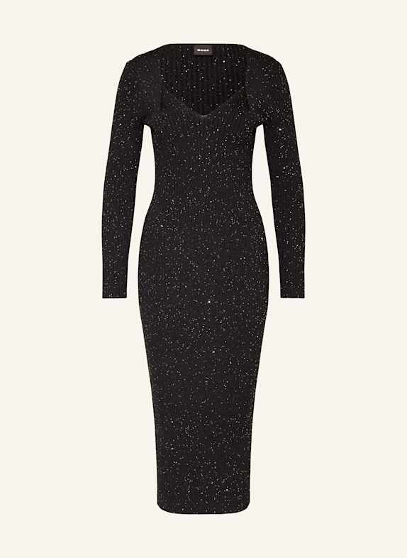 BOSS Strickkleid FARIMA mit Pailletten SCHWARZ
