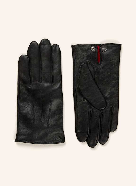 HUGO Lederhandschuhe JAAN SCHWARZ