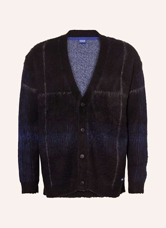 HUGO BLUE Strickjacke SOENA SCHWARZ/ DUNKELBLAU