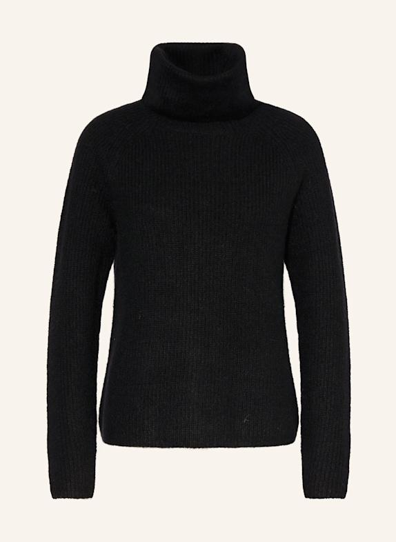 BOSS Golf FALODY z dodatkiem alpaki CZARNY