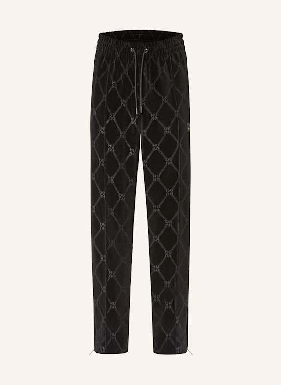 HUGO DISLACO trousers in jogger style Regular fit BLACK