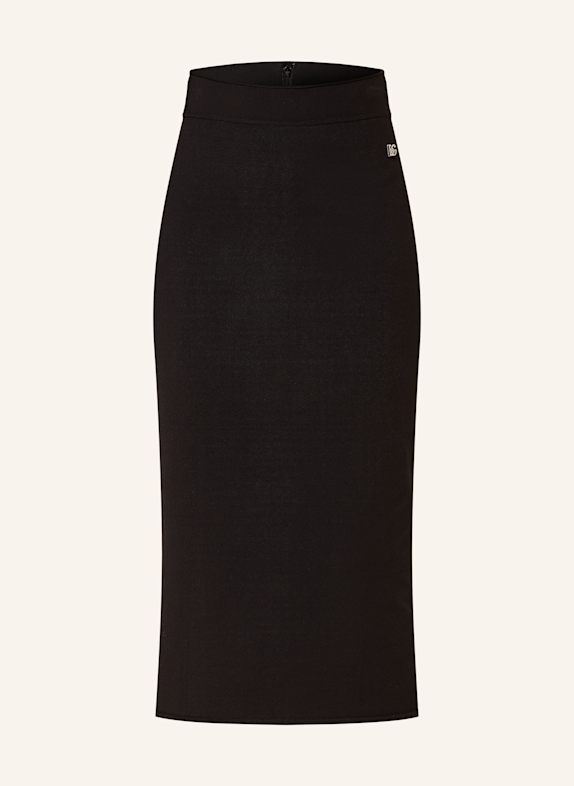 DOLCE & GABBANA Spódnica z dzianiny CZARNY