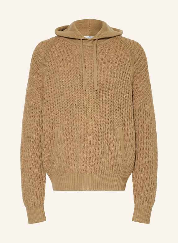 JW ANDERSON Strick-Hoodie CAMEL