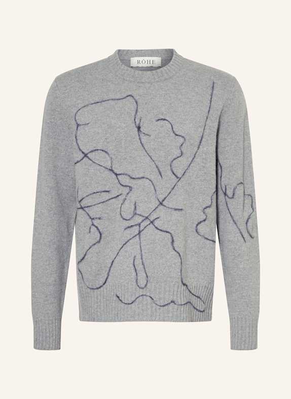 RÓHE Pullover TULIP GRAU