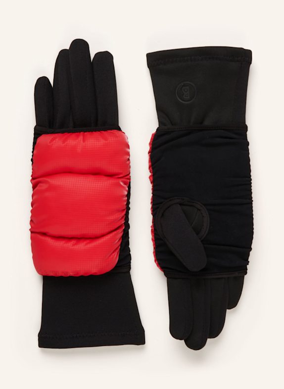 BOGNER 2-in-1 Handschuhe mit Touchscreen Funktion SCHWARZ/ ROT
