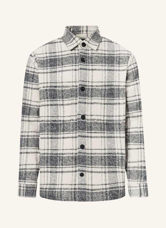 STRELLSON Flanell-Overshirt NALON DUNKELGRAU/ ECRU