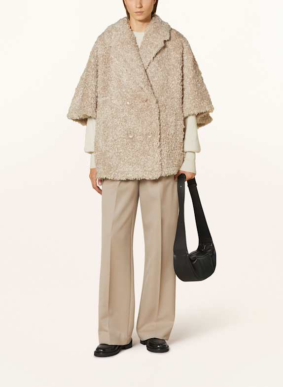 HERNO Kunstfelljacke MANTELLA mit 3/4-Arm BEIGE