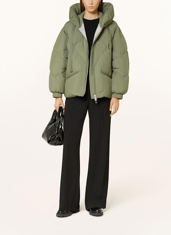 DUNO Down jacket PEGGIE LIGHT GREEN