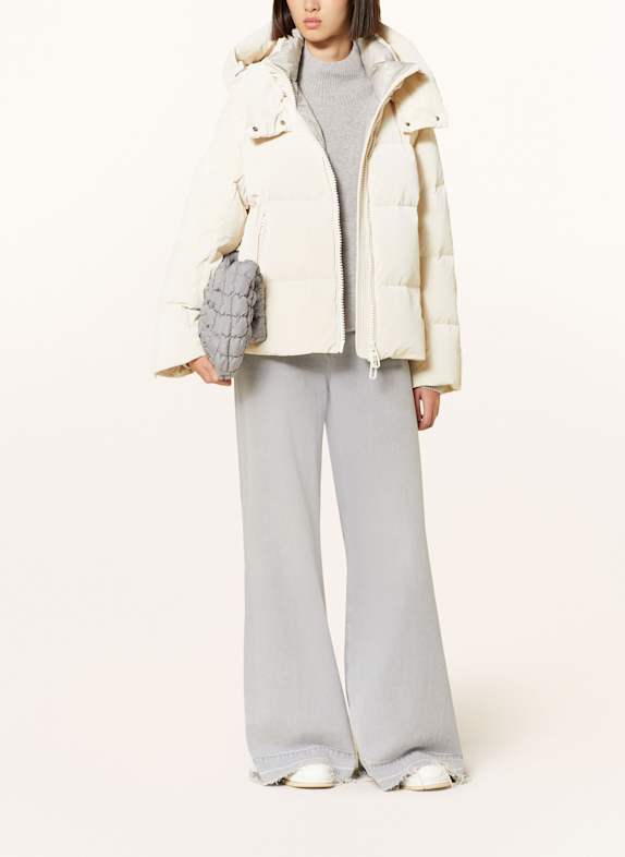 DUNO Oversized NAOKO down jacket with detachable hood CREAM