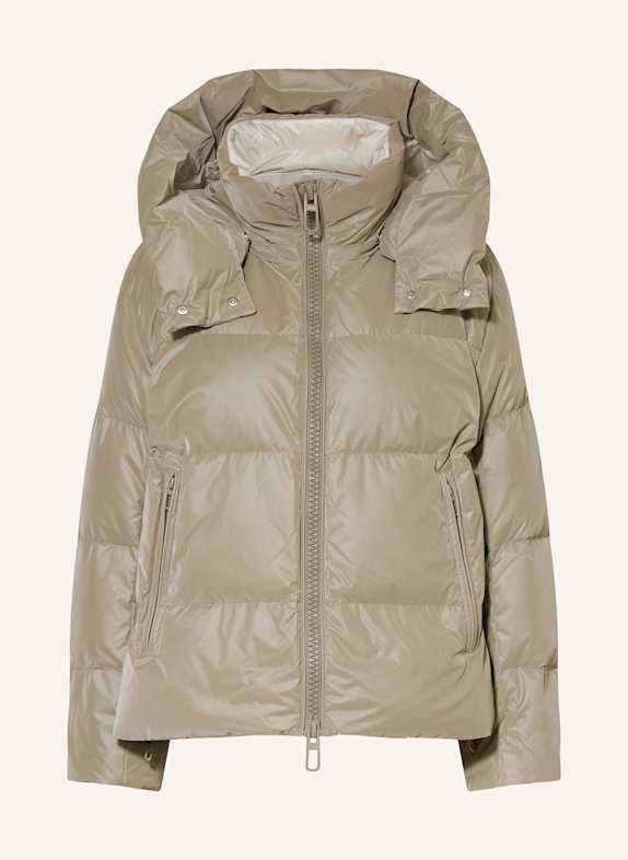 DUNO Oversized-Daunenjacke NAOKO mit abnehmbarer Kapuze GRAU