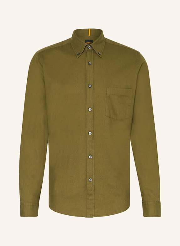 BOSS Shirt RICKERT regular fit KHAKI