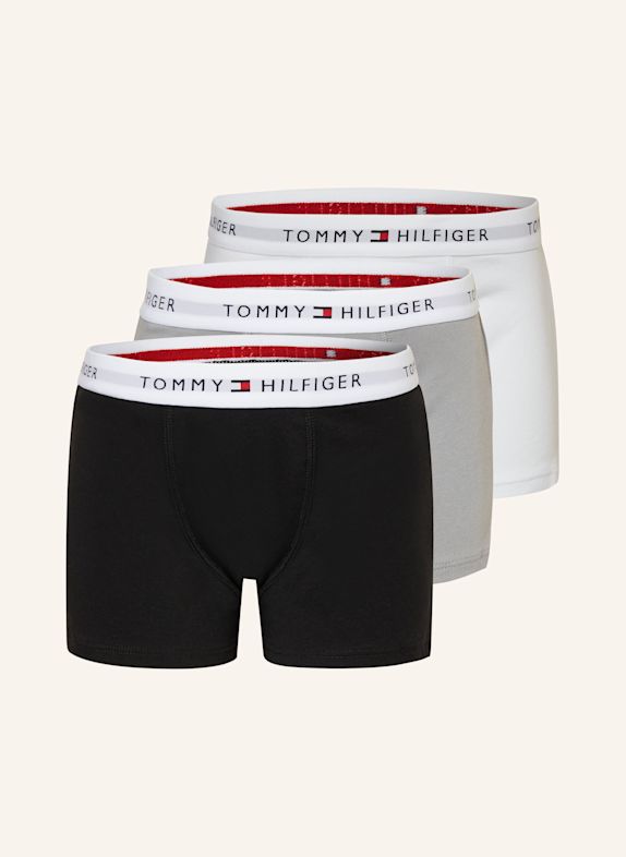 TOMMY HILFIGER 3er-Pack Boxershorts SCHWARZ/ WEISS/ GRAU