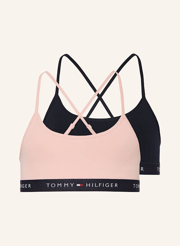 TOMMY HILFIGER 2er-Pack Bustiers SCHWARZ/ ROSA
