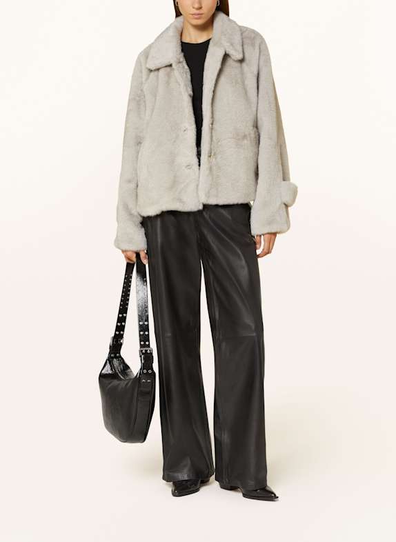 MEOTINE Kunstfell-Jacke KELLY HELLGRAU