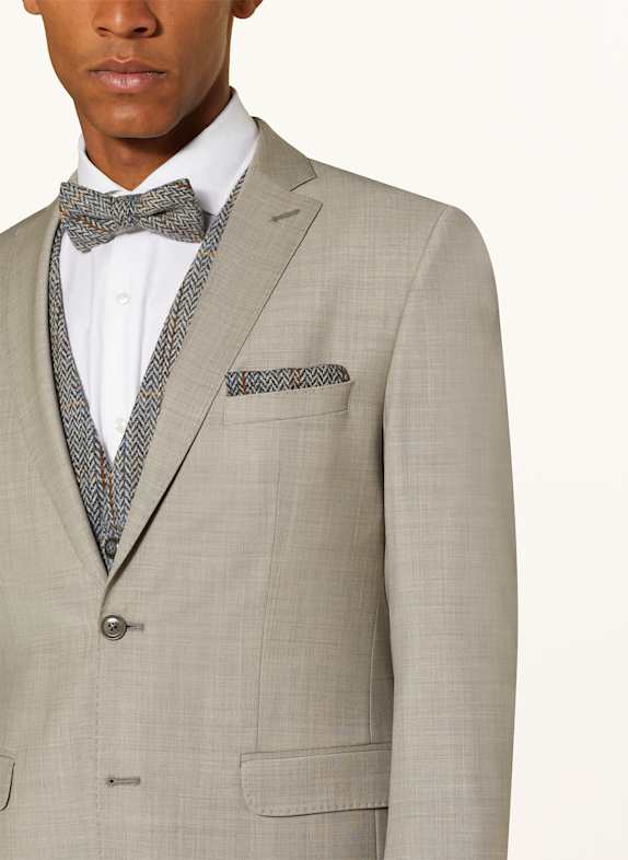 Prince BOWTIE Set: colbertvest, vlinderdas en pochet DONKERGRIJS / LICHTGRIJS / BLAUW