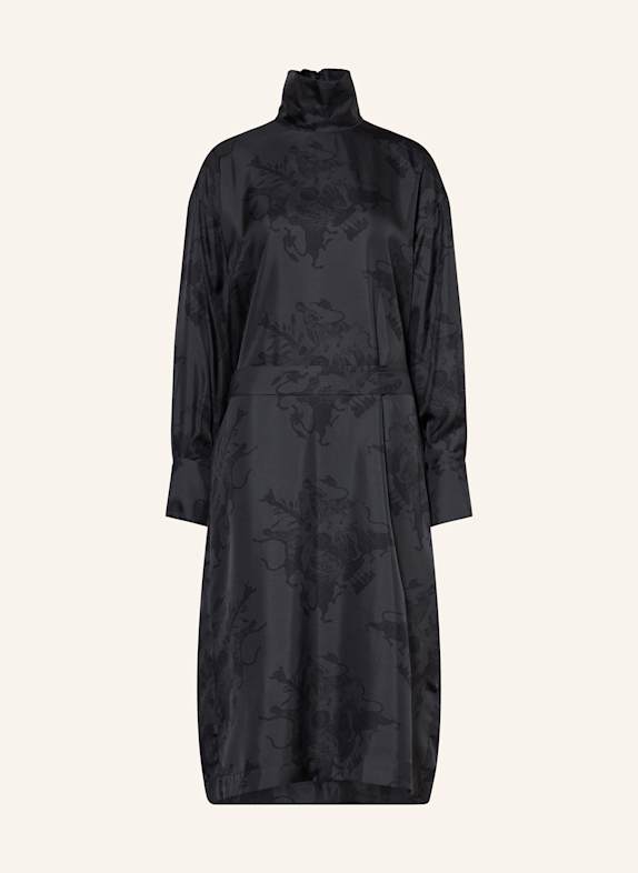 FABIANA FILIPPI Silk dress GRAY/ DARK GRAY