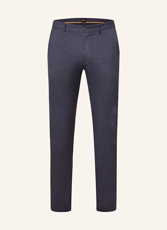 BOSS Chinosy CHINO slim fit GRANATOWY