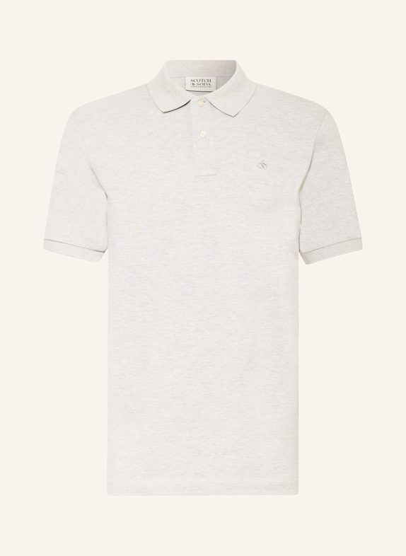 SCOTCH & SODA Pique-Poloshirt HELLGRAU