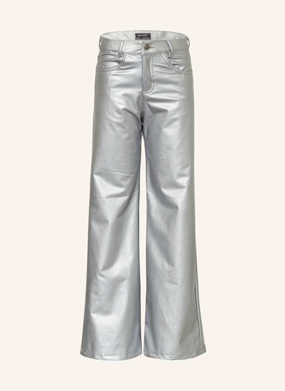 BLUE EFFECT Hose in Lederoptik SILBER
