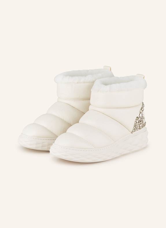 JIMMY CHOO Plateau-Boots WEISS