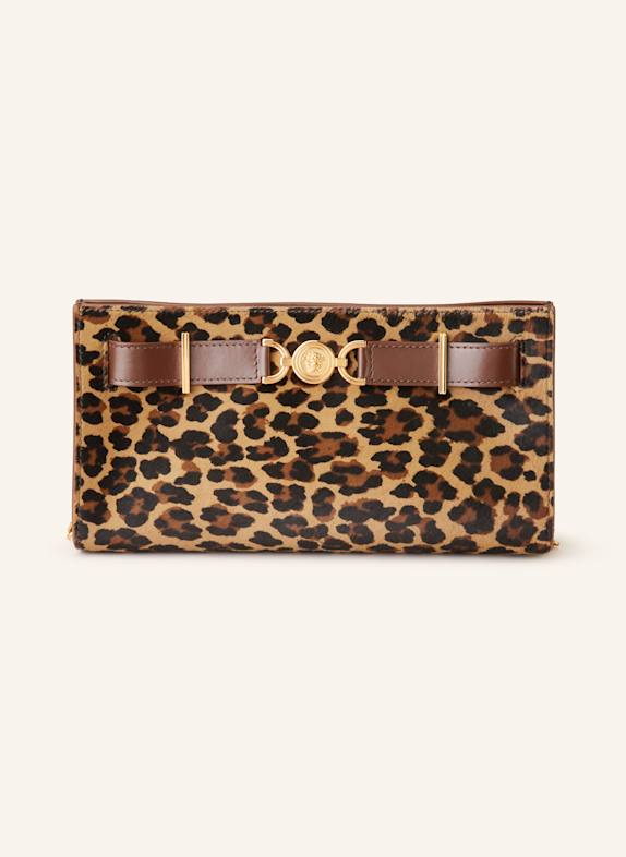 VERSACE Psaníčko z kůže saffiano HNĚDÁ/ ČERNÁ