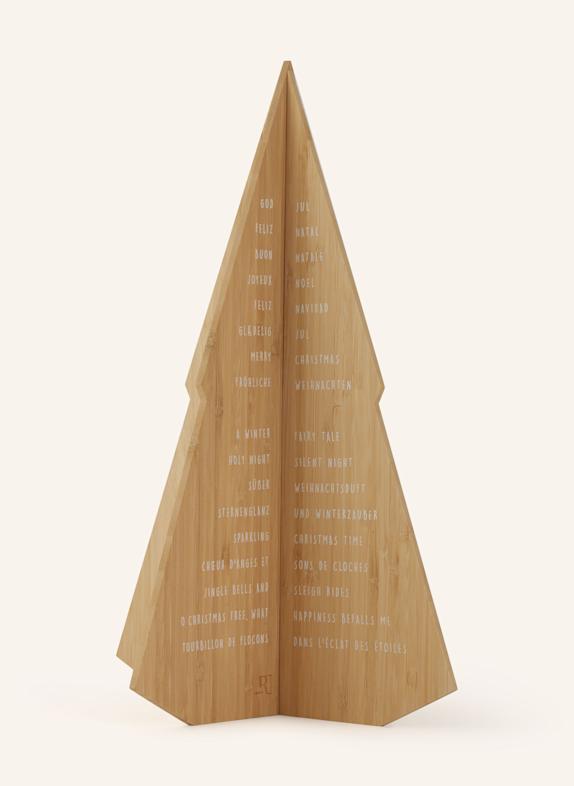 R&Auml;DER Dekofigur FR&Ouml;HLICHE WEIHNACHT HELLBRAUN