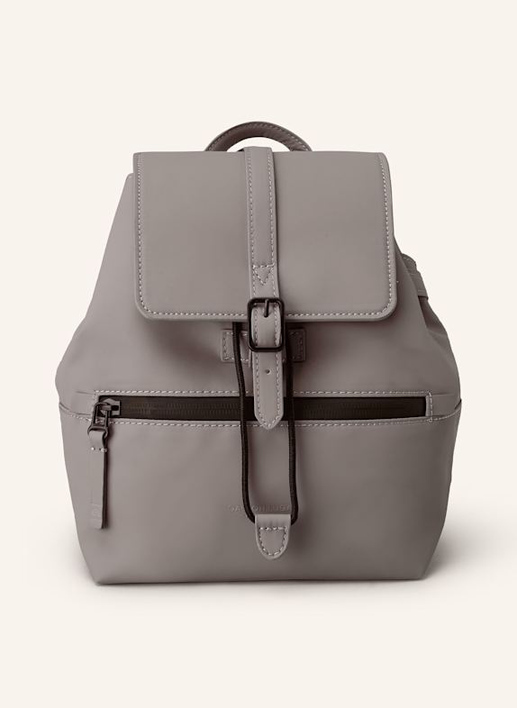GASTON LUGA Love Moschino logo quilted tote TAUPE